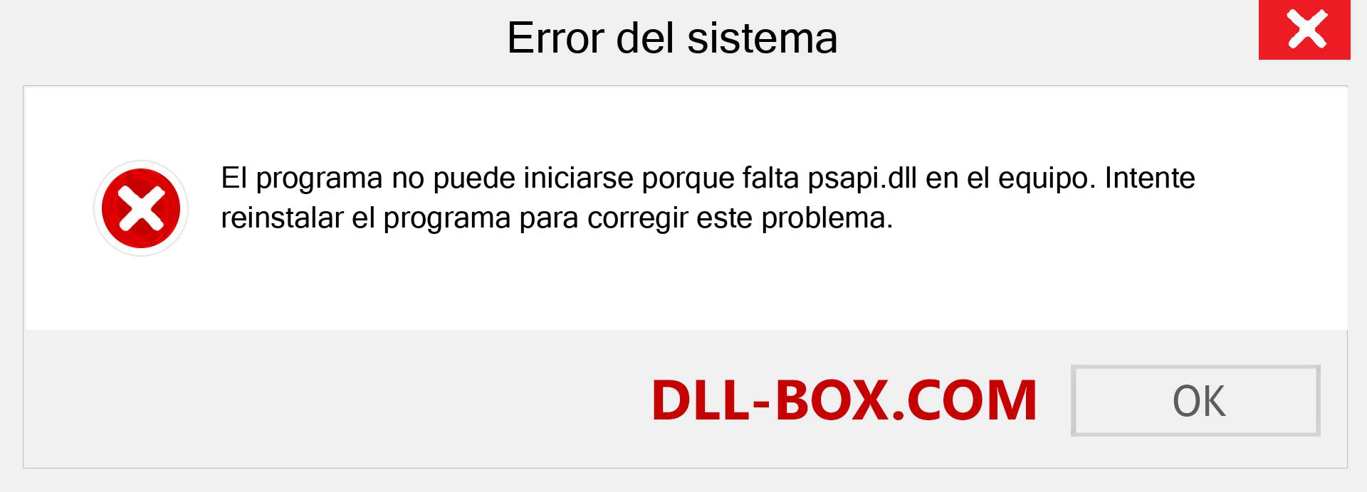 ¿Falta el archivo psapi.dll ?. Descargar para Windows 7, 8, 10 - Corregir psapi dll Missing Error en Windows, fotos, imágenes